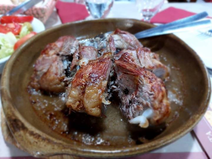 Lechazo del restaurante Las Tercias (Simancas, Valladolid)