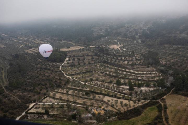 Paseo en globo por Bocairent (Valencia): tres globos