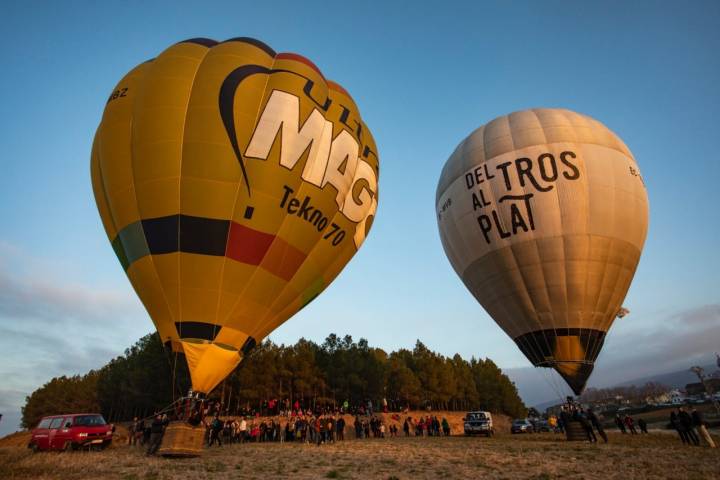 Paseo en globo por Fontanars del Alforins (Valencia)