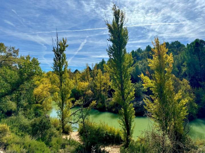 Río Tajo a su paso por las Tetas de Viana (Guadalajara).