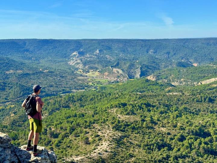 Vistas desde las Tetas de Viana (Guadalajara).