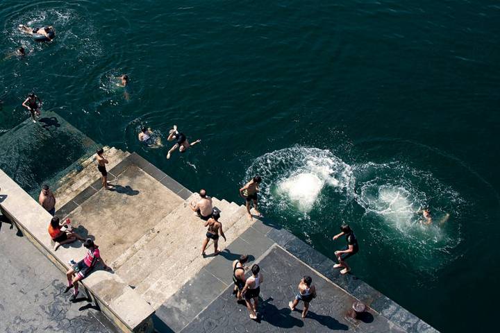 bañistas pasaje san juan