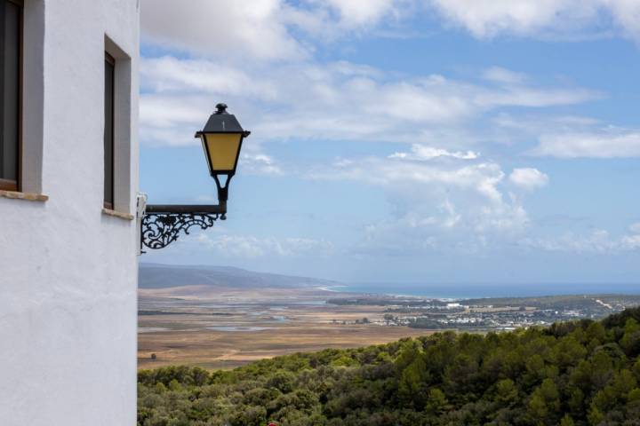 Vistas de las playas de Barbate desde Vejer de la Frontera