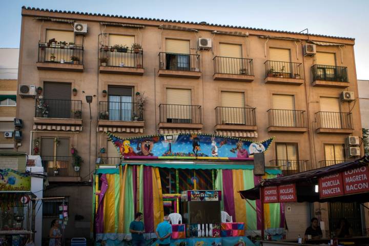 Para los niños es toda una fiesta. Verbena de Santiago. Foto: Manuel Ruiz Toribio.