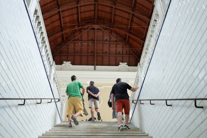 Estación Canfranc azulejos