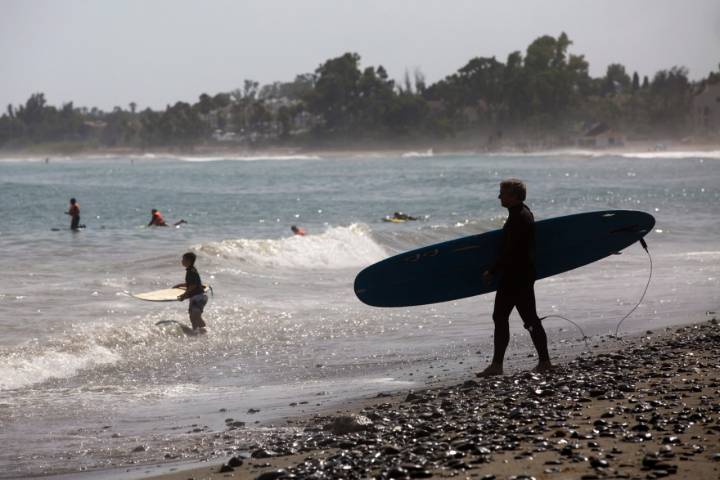 Una de las playas de Estepona.