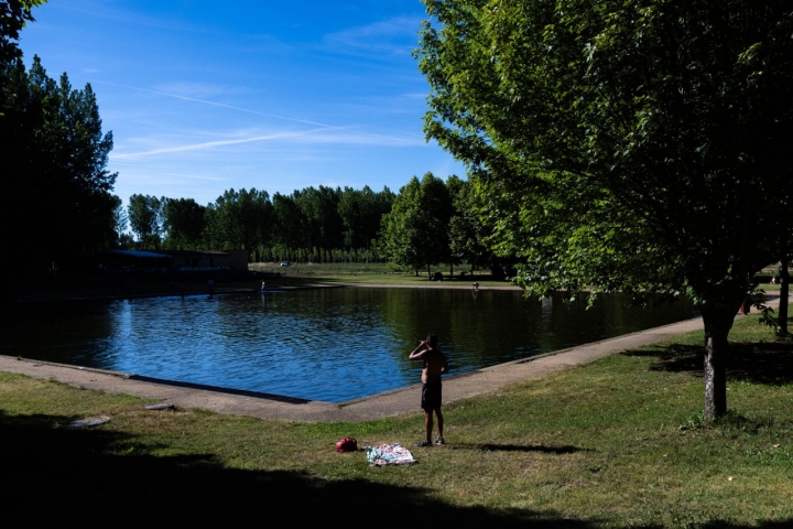 Playa fluvial de Villoria de Órbigo (León)